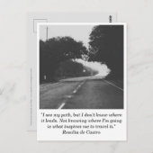 Straße nach Nirgendwo Postkarte (Vorne/Hinten)