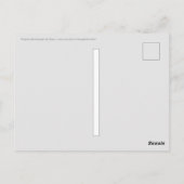 Straße nach Nirgendwo Postkarte (Rückseite)