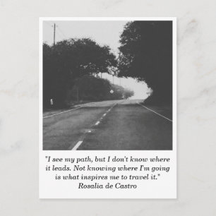 Straße nach Nirgendwo Postkarte