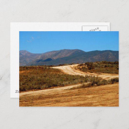 Straße nach Nirgendwo Postkarte (Vorne/Hinten)