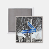 Straße nach Prestwich Magnet (Vorderseite/Rückseite)