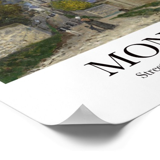 Straße nach Sainte-Adresse von Claude Monet Poster (Ecke)