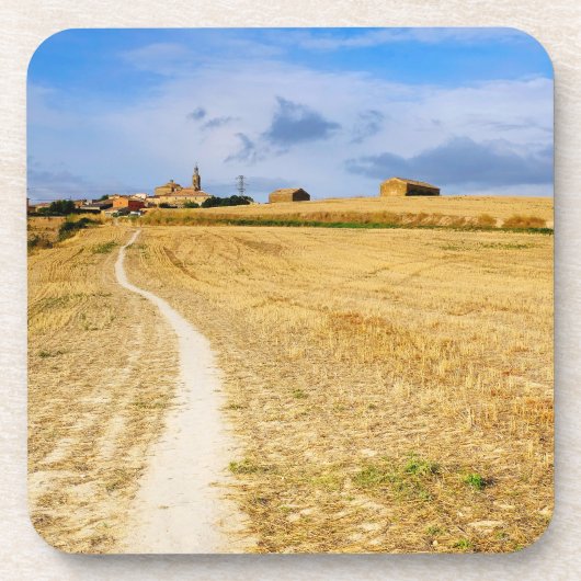 Straße nach Sansol Getränkeuntersetzer (Vorderseite)