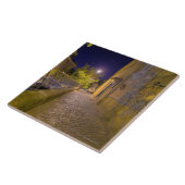 Straße nachts in Rom, Italien 2 Fliese (Seite)