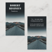 Straße nahe Gebirge Visitenkarte (Vorne/Hinten)