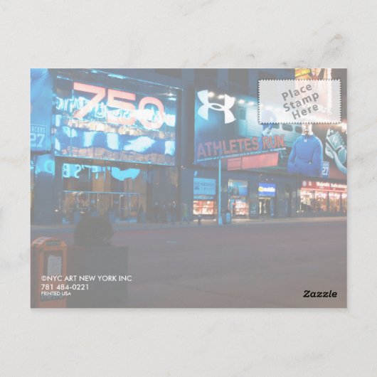 Straße, NEW YORK Postkarte (Rückseite)