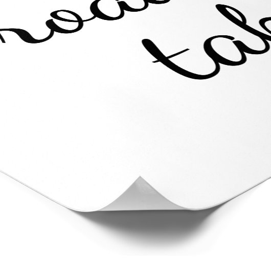 Straße nicht genommen Poster (Ecke)