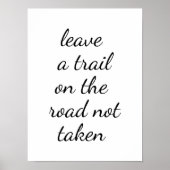 Straße nicht genommen Poster (Vorne)