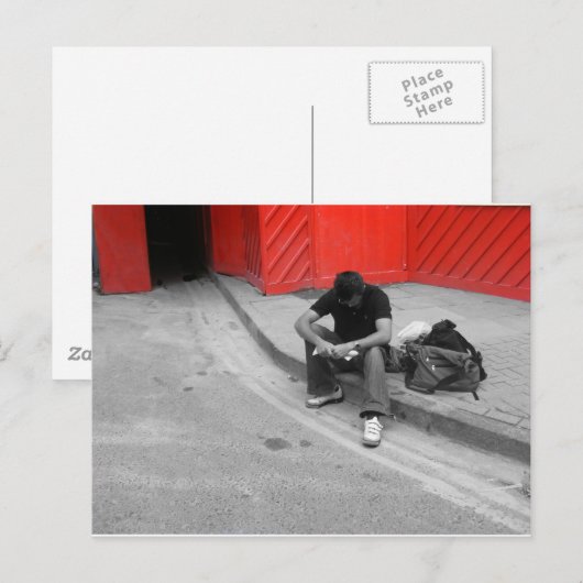 Straße Postkarte (Vorne/Hinten)