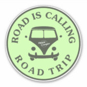 Straße ruft Road Trip Aufkleber (Vorderseite)