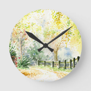 Straße Runde Wanduhr