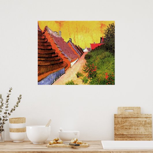 Straße Saintes-Maries von Vincent van Gogh Poster (Küche)