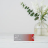 STRASSE STELLT Rot gegenüber Mini Visitenkarte (Stehend Vorderseite)