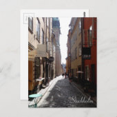 Straße Stockholm Postkarte (Vorne/Hinten)