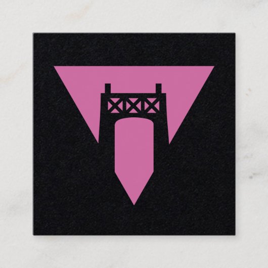 Straße-Stolz Quadratische Visitenkarte (Vorderseite)