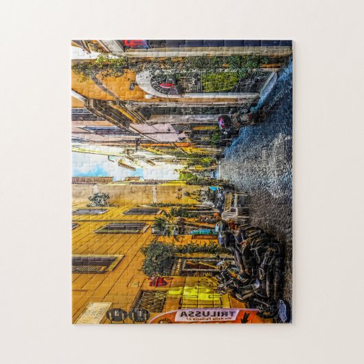 Straße Szene Rom. Puzzle (Vertikal)