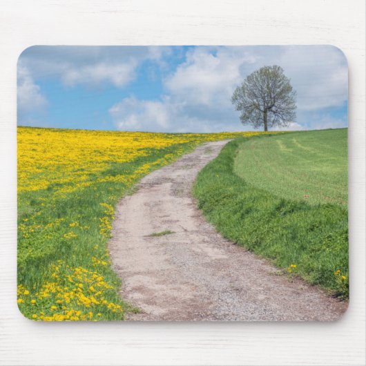 Straße und Baum Mousepad (Vorne)
