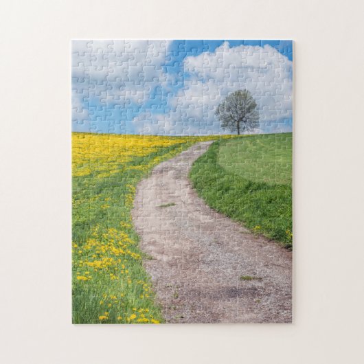 Straße und Baum Puzzle (Vertikal)