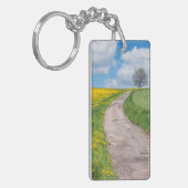 Straße und Baum Schlüsselanhänger (Vorderseite links)