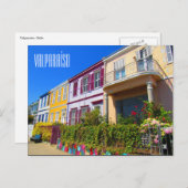 Straße Valparaíso Postkarte (Vorne/Hinten)