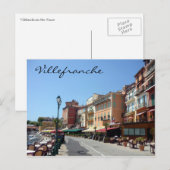 Straße Villefranche Postkarte (Vorne/Hinten)