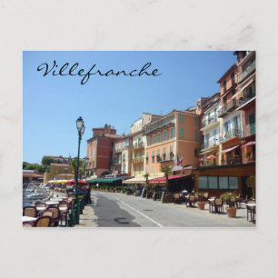 Straße Villefranche Postkarte