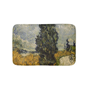 Straße Vincent van Goghs mit Zypressen, 1890 Badematte