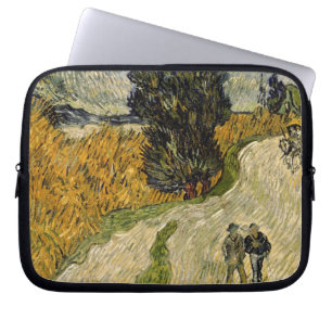 Straße Vincent van Goghs   mit Zypressen, 1890 Laptopschutzhülle