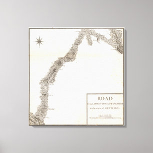 Straße vom Kalkstein nach Frankfort Leinwanddruck