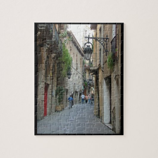 Straße von Barcelona Puzzle (Vertikal)