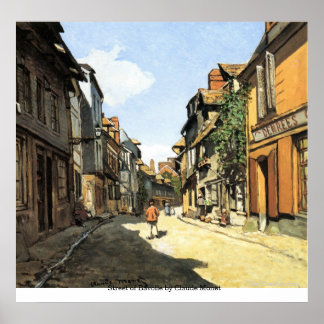 Straße von Bavolle von Claude Monet Poster