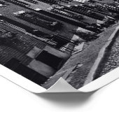 Straße von Boston Black and White Fotografy Poster (Ecke)