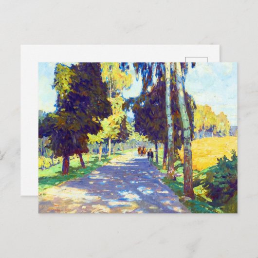 Straße von Carl Moll Postkarte (Vorne/Hinten)