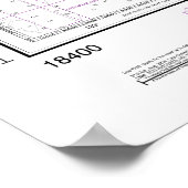 Straße von Georgien und Straße von Juan de Fuca Ch Poster (Ecke)