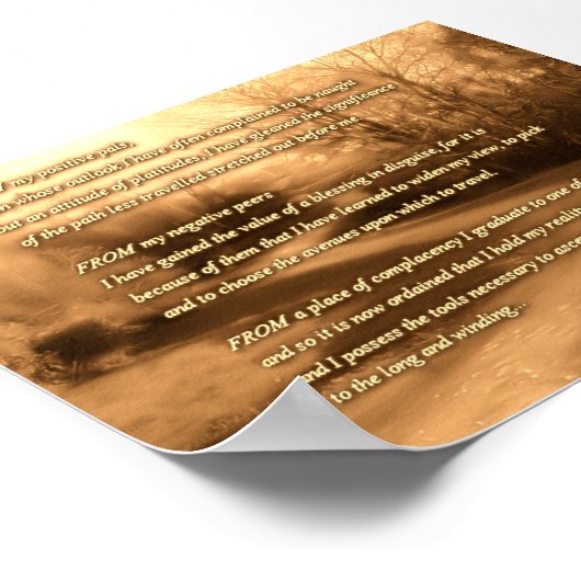 STRASSE VON LIFE POSTER (Ecke)