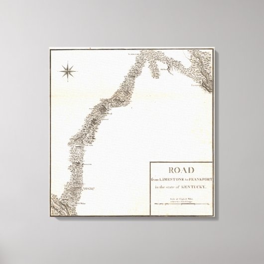 Straße von Limestone nach Frankfort Leinwanddruck (Vorderseite)
