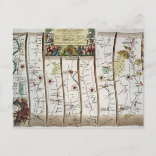 Straße von London nach Bristol Postkarte