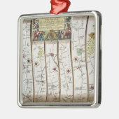 Straße von London zu Bristol Silbernes Ornament (Links)