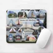Straße von Mackinac Lighthouses Mousepad (Mit Mouse)