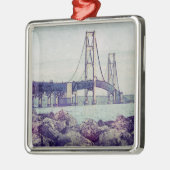 Straße von Mackinac Ornament Aus Metall (Links)