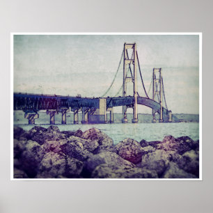 Straße von Mackinac Poster