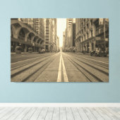Straße von San Francisco Leinwanddruck (Insitu (Holzboden))
