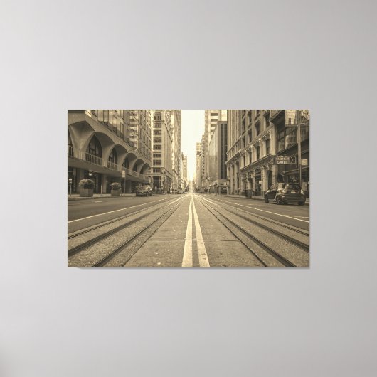 Straße von San Francisco Leinwanddruck (Vorderseite)