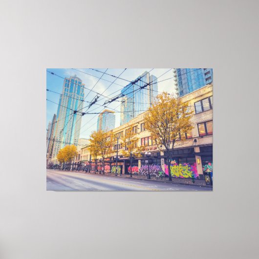 Straße von Seattle Leinwanddruck (Vorderseite)