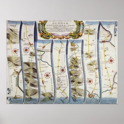 Straße von Whitby nach Durham Poster (Vorne)