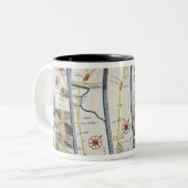 Straße von Whitby nach Durham Zweifarbige Tasse (Vorderseite Links)