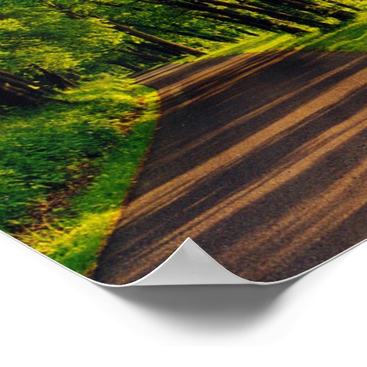 Straße weniger befahren poster (Ecke)