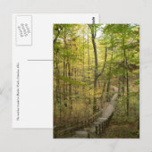 Straße weniger befahrene Postkarte (Vorne/Hinten)
