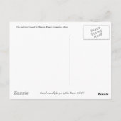 Straße weniger befahrene Postkarte (Rückseite)