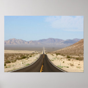 Straße zu Death Valley Poster
